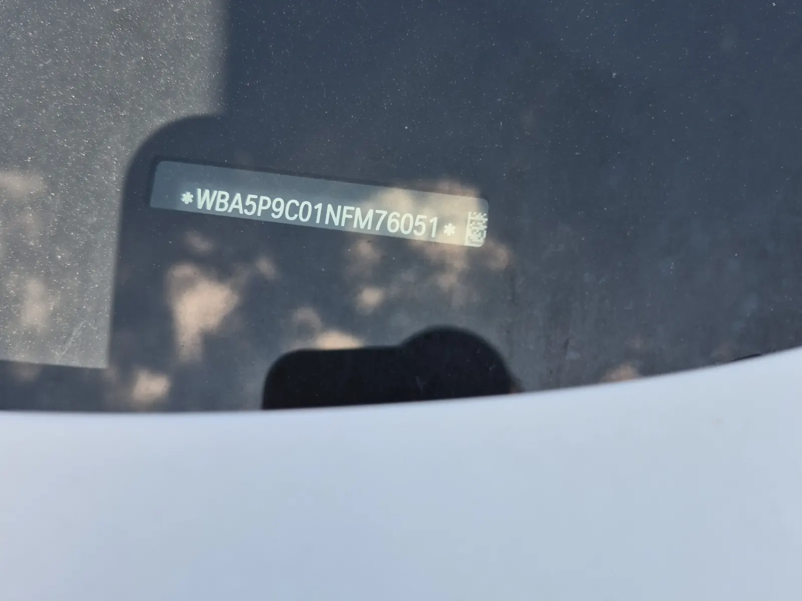 Dash VIN Plate Photo