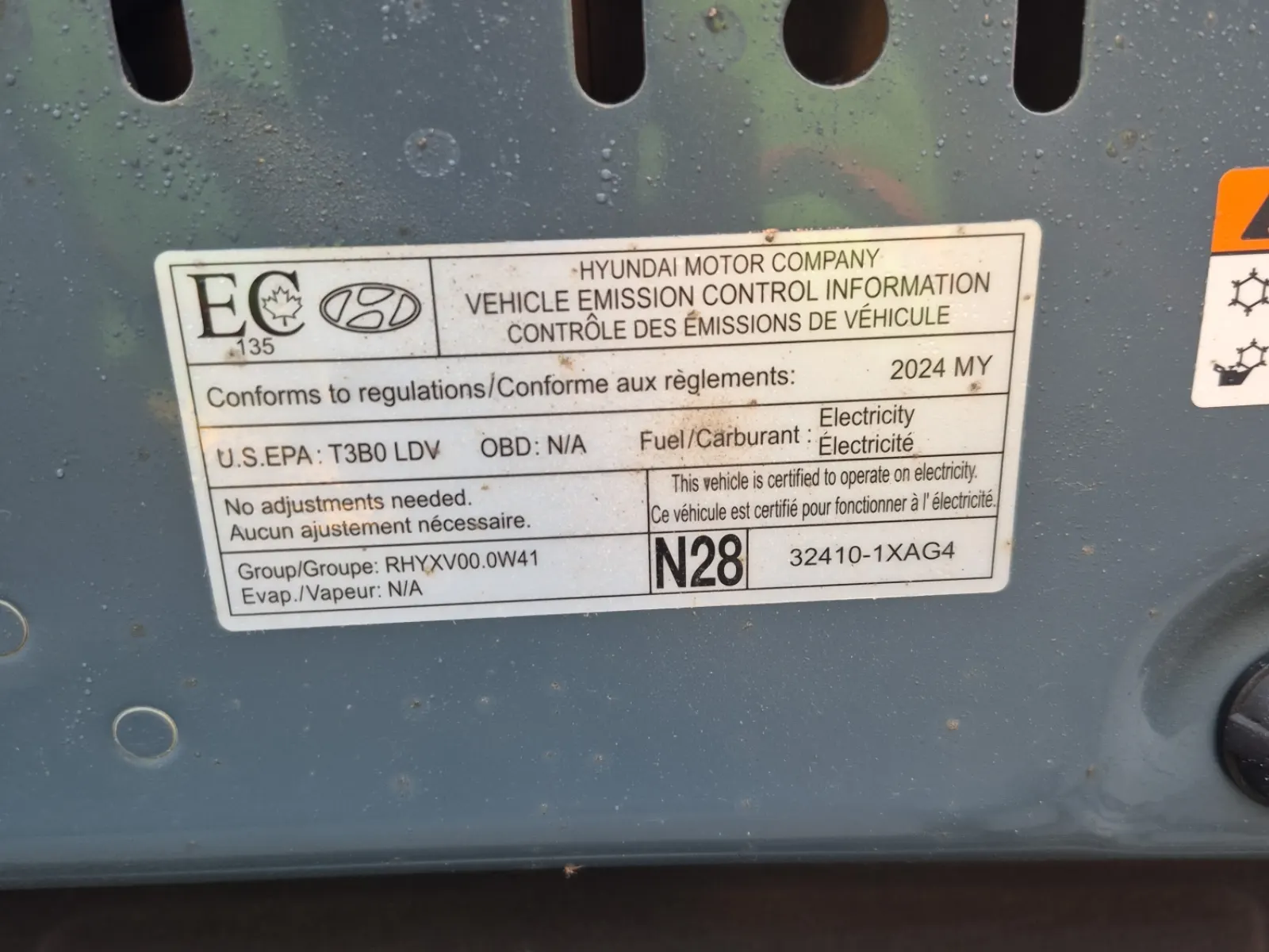 Emission Sticker Photo