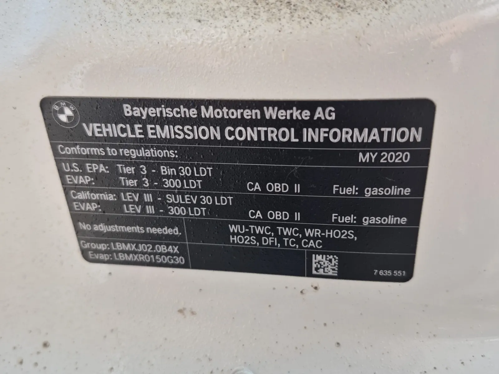 Emission Sticker Photo
