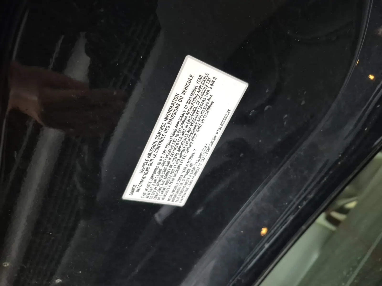 Emission Sticker Photo