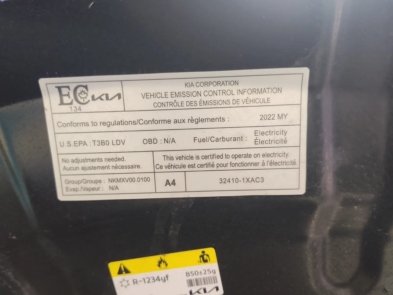 Emission Sticker Photo