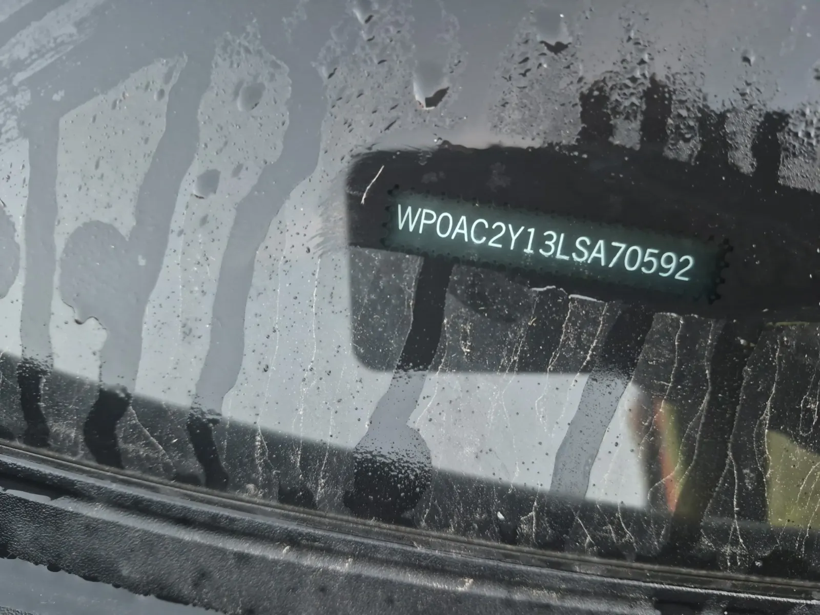 Dash VIN Plate Photo