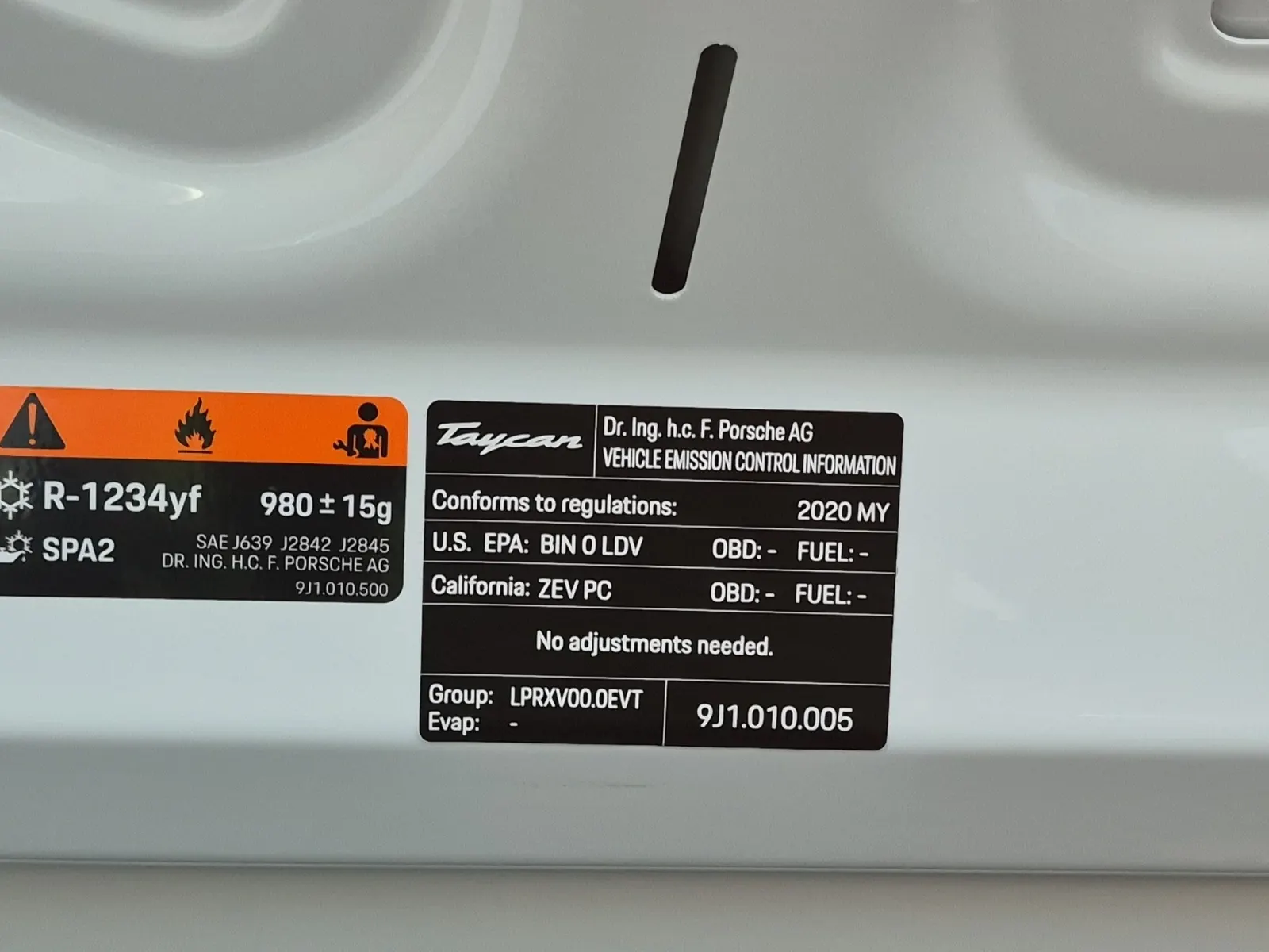 Emission Sticker Photo