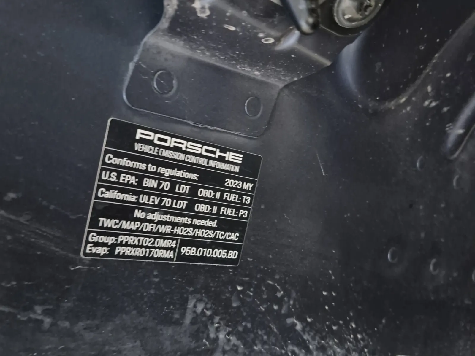 Emission Sticker Photo