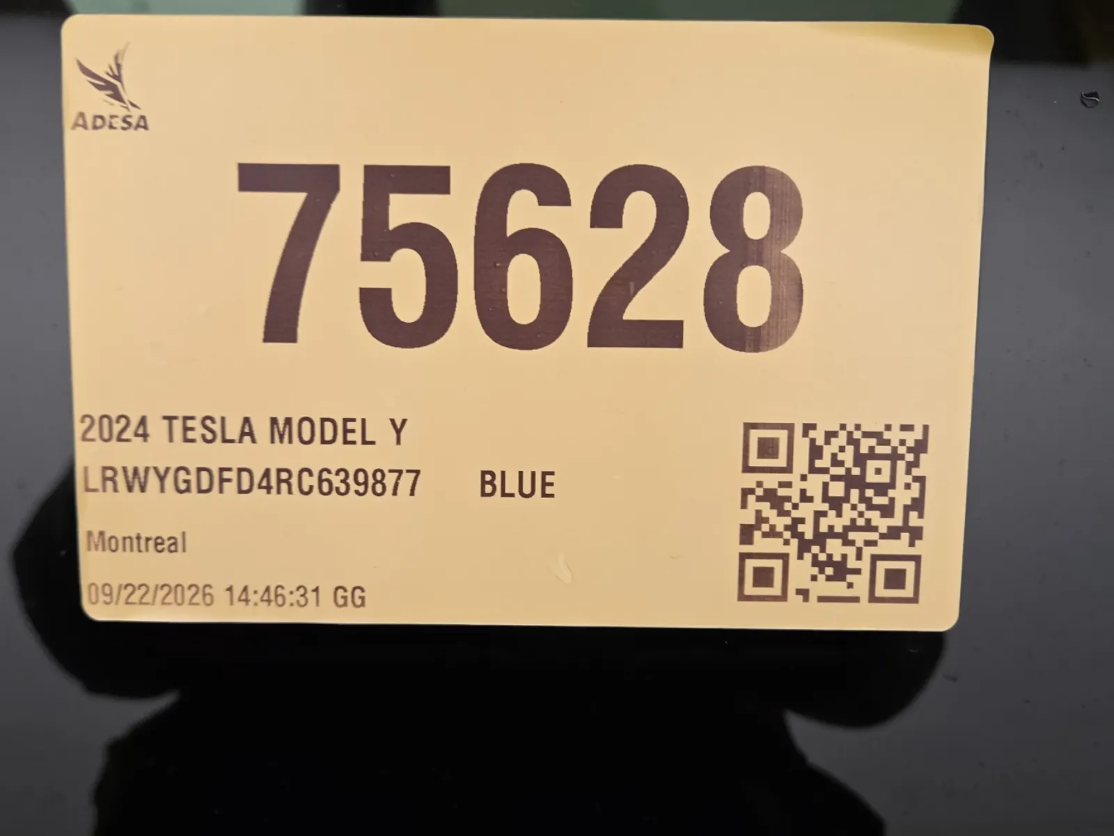Inventory Label Photo