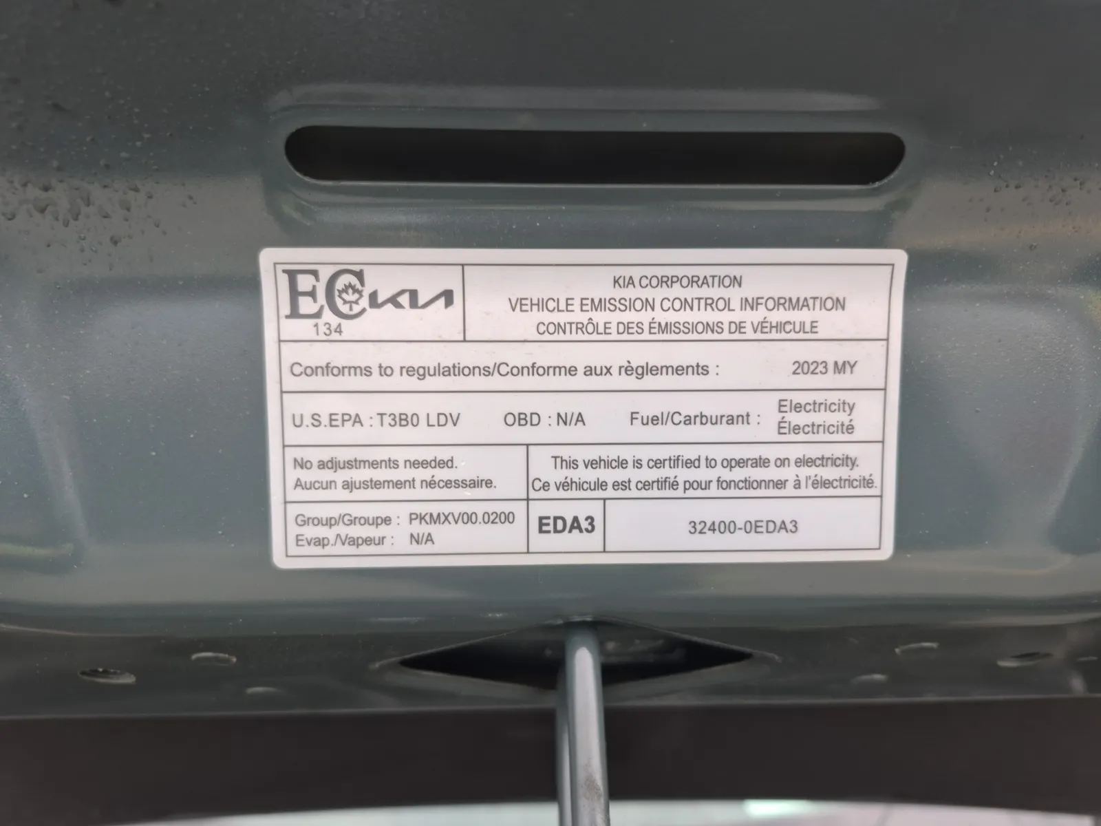 Emission Sticker Photo