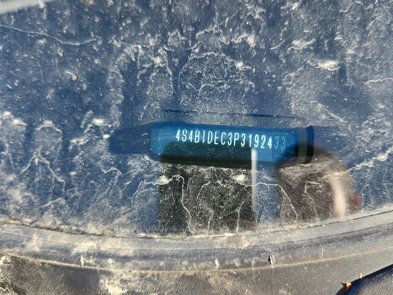 Dash VIN Plate Photo