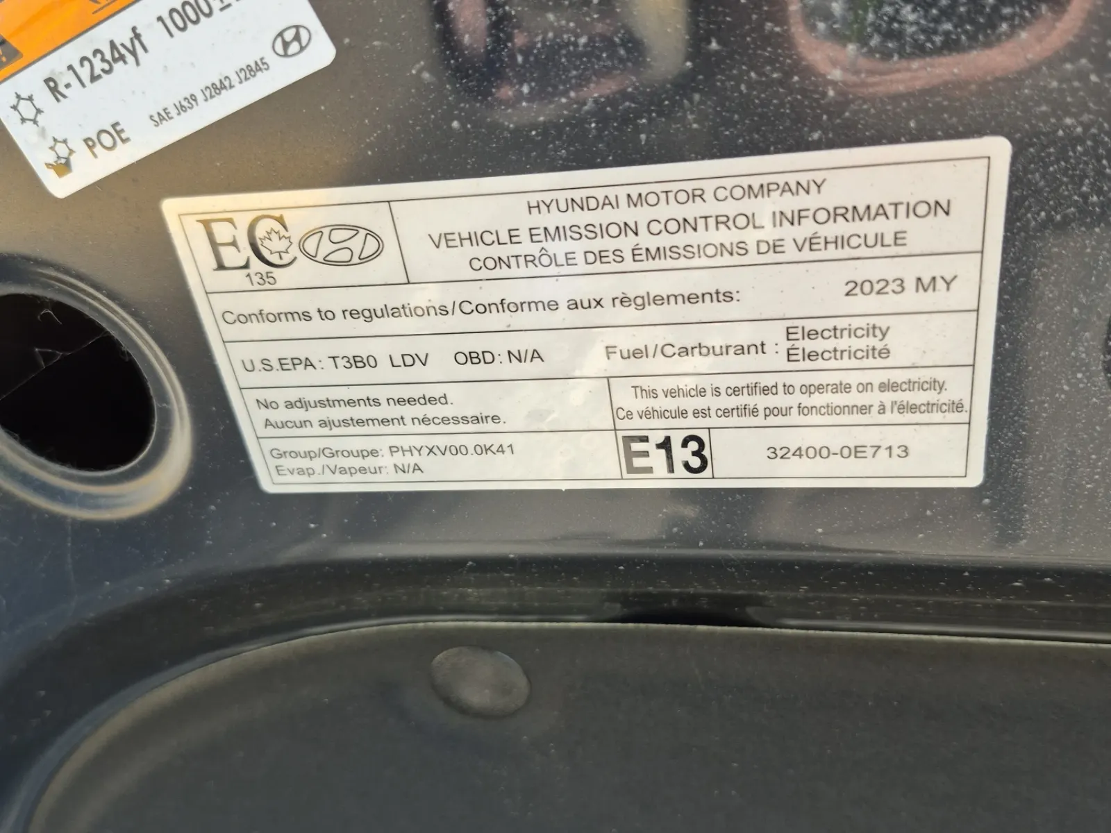 Emission Sticker Photo