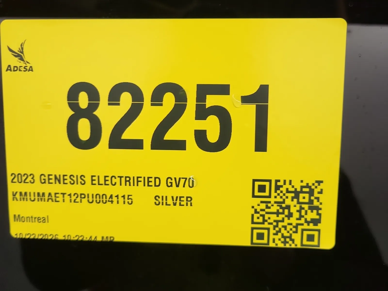 Inventory Label Photo
