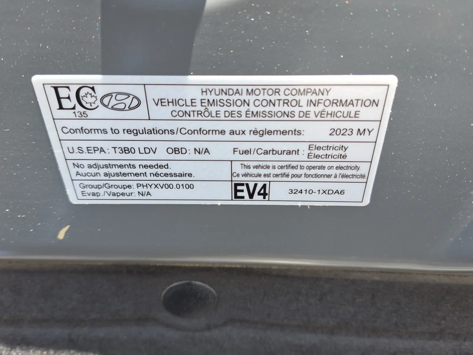 Emission Sticker Photo