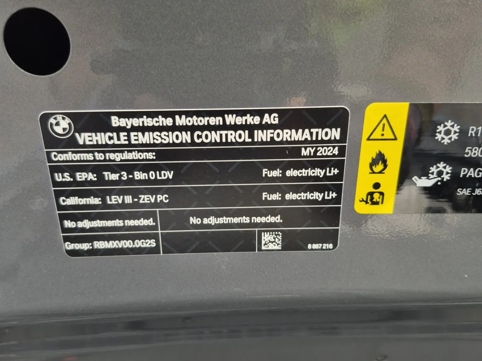 Emission Sticker Photo