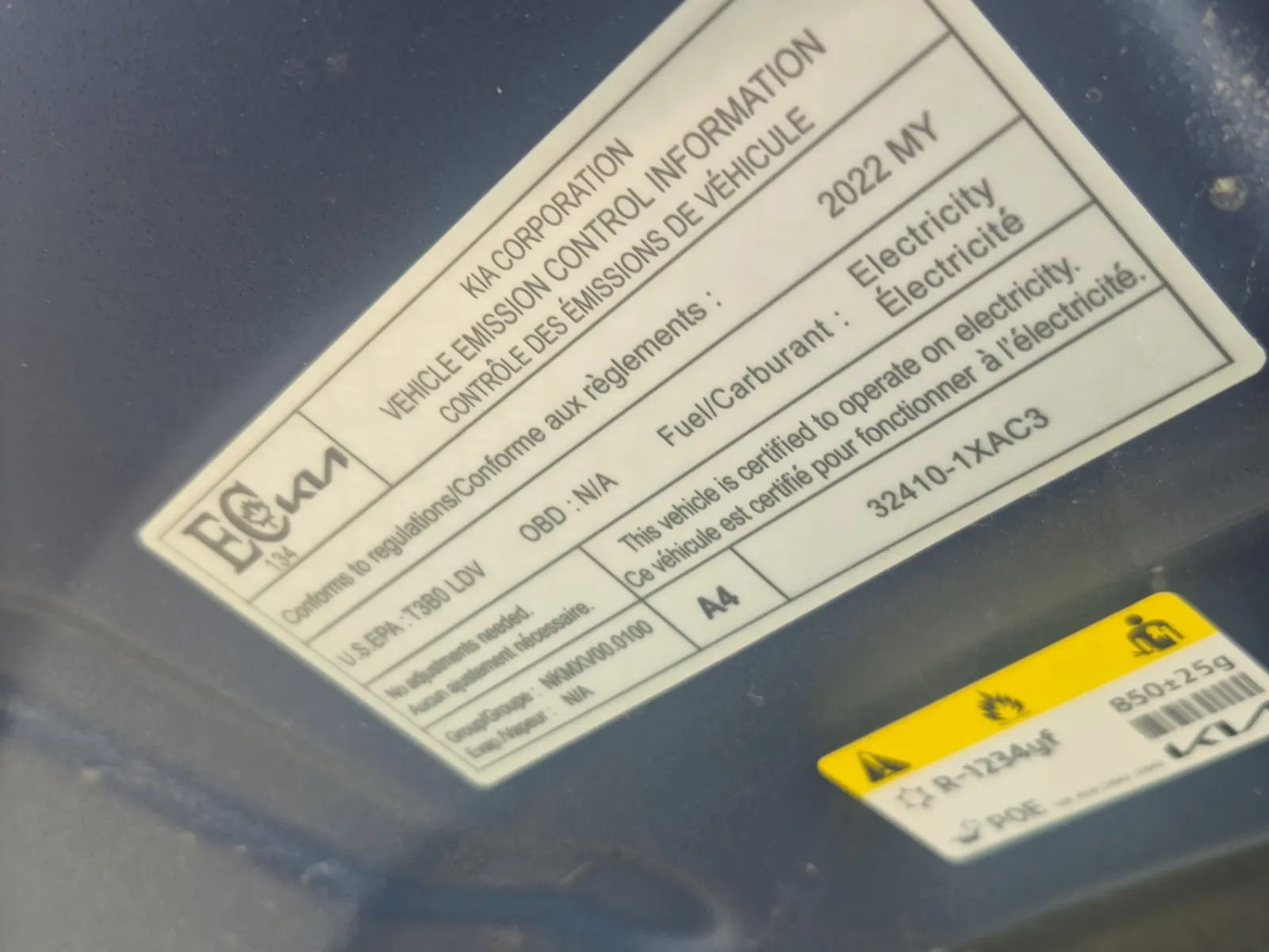 Emission Sticker Photo