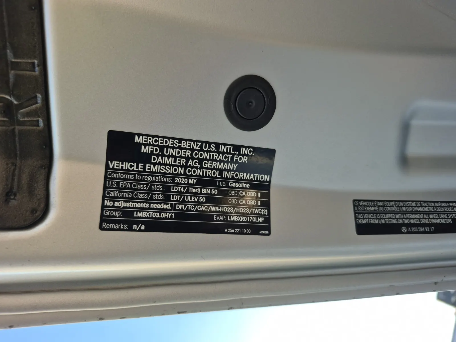 Emission Sticker Photo