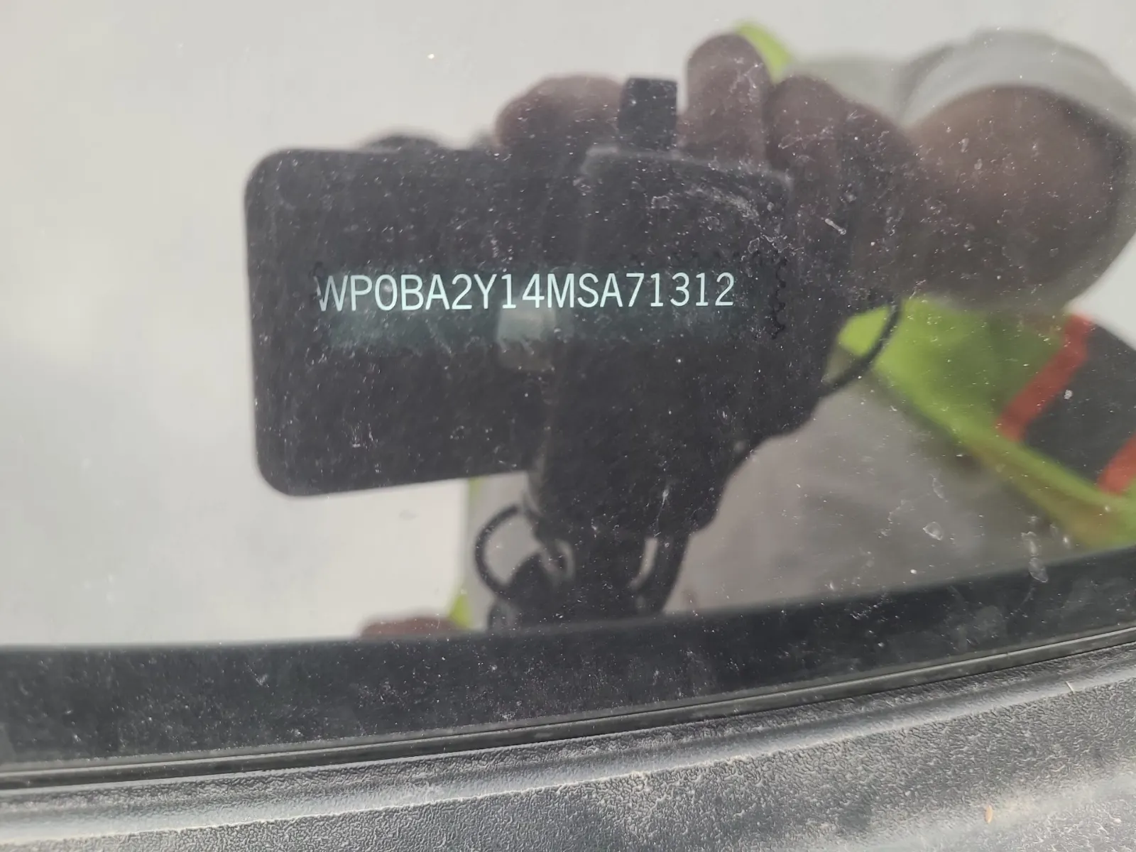 Dash VIN Plate Photo