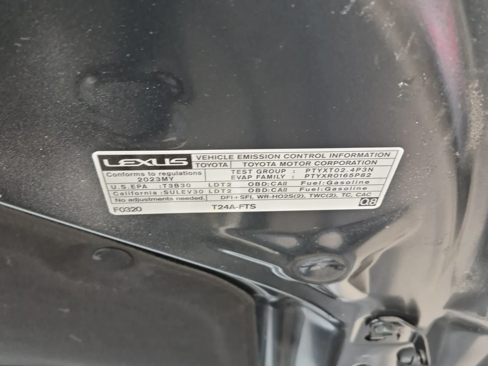 Emission Sticker Photo