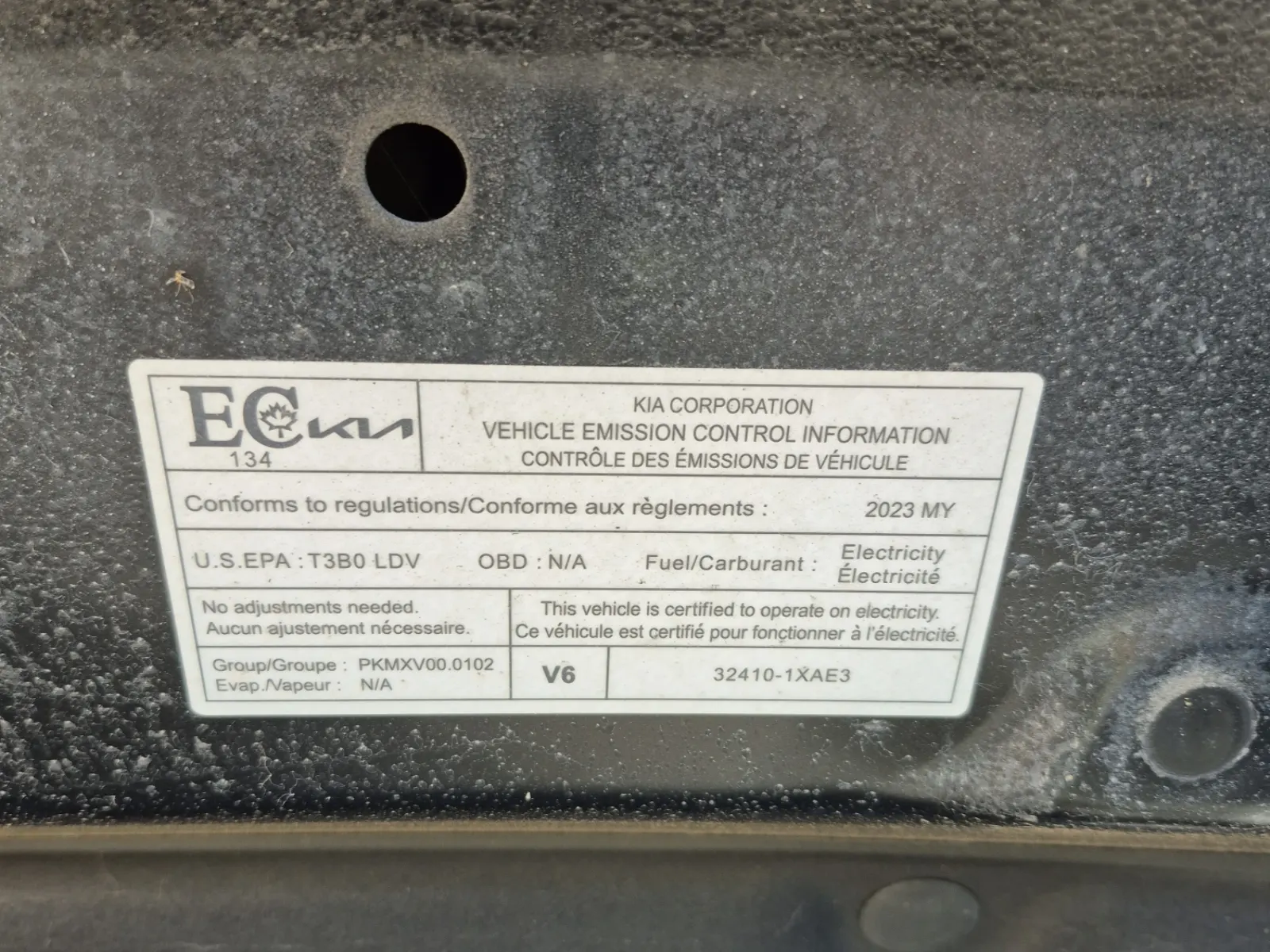 Emission Sticker Photo