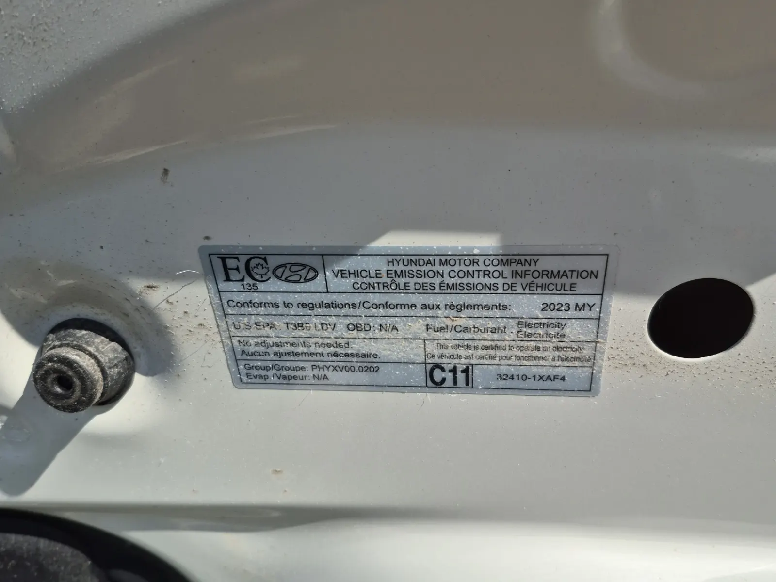 Emission Sticker Photo