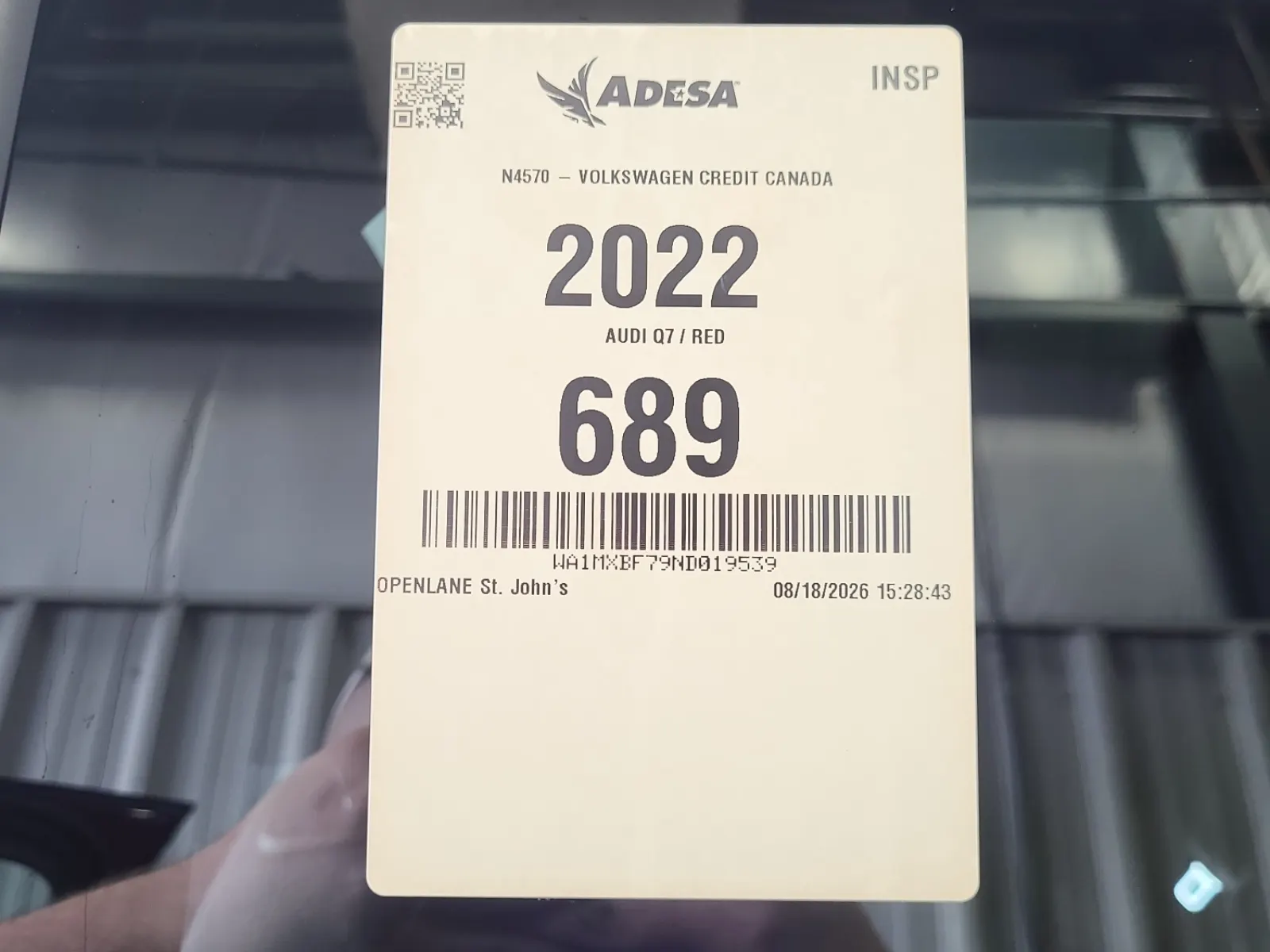 Inventory Label Photo