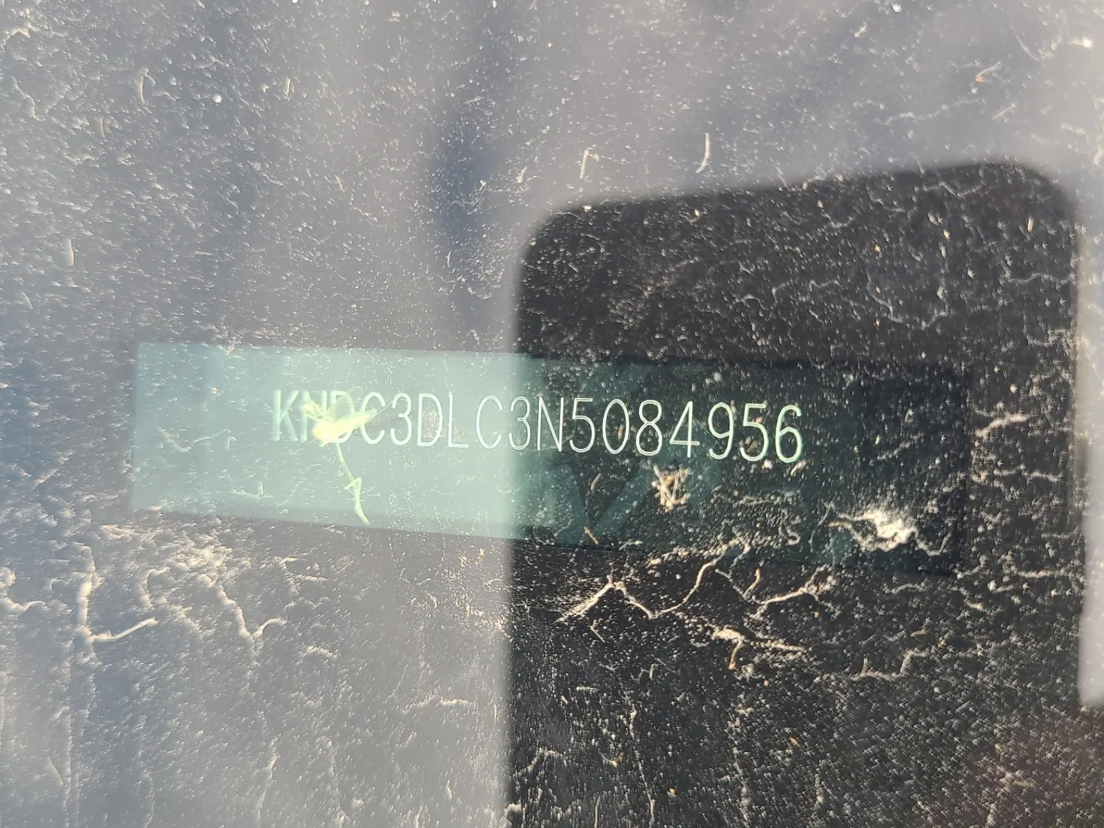 Dash VIN Plate Photo