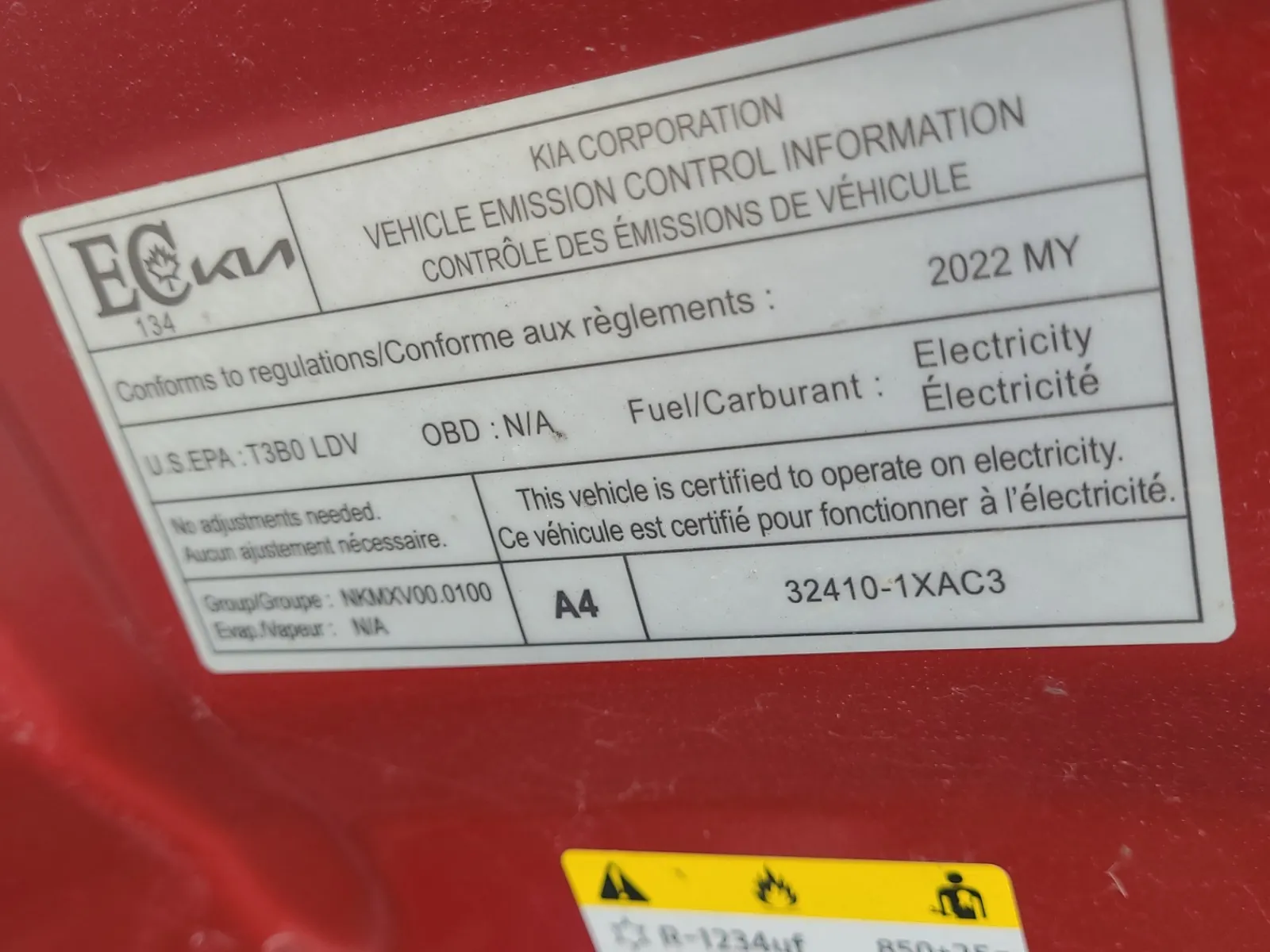 Emission Sticker Photo