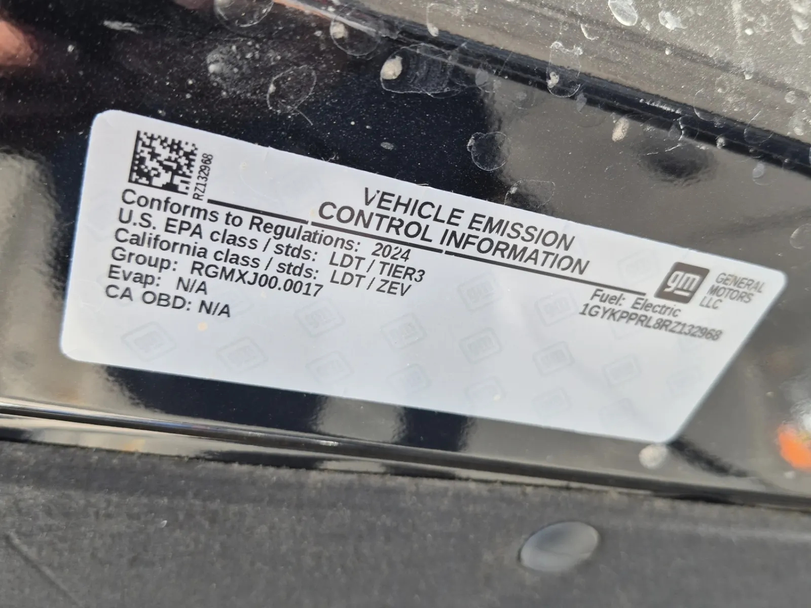Emission Sticker Photo