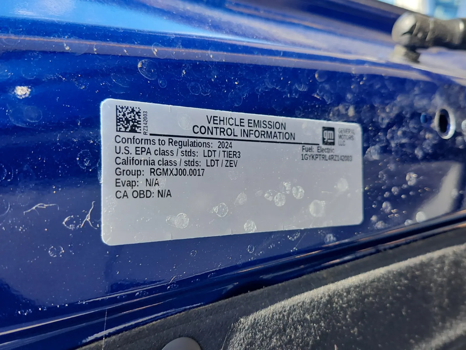 Emission Sticker Photo