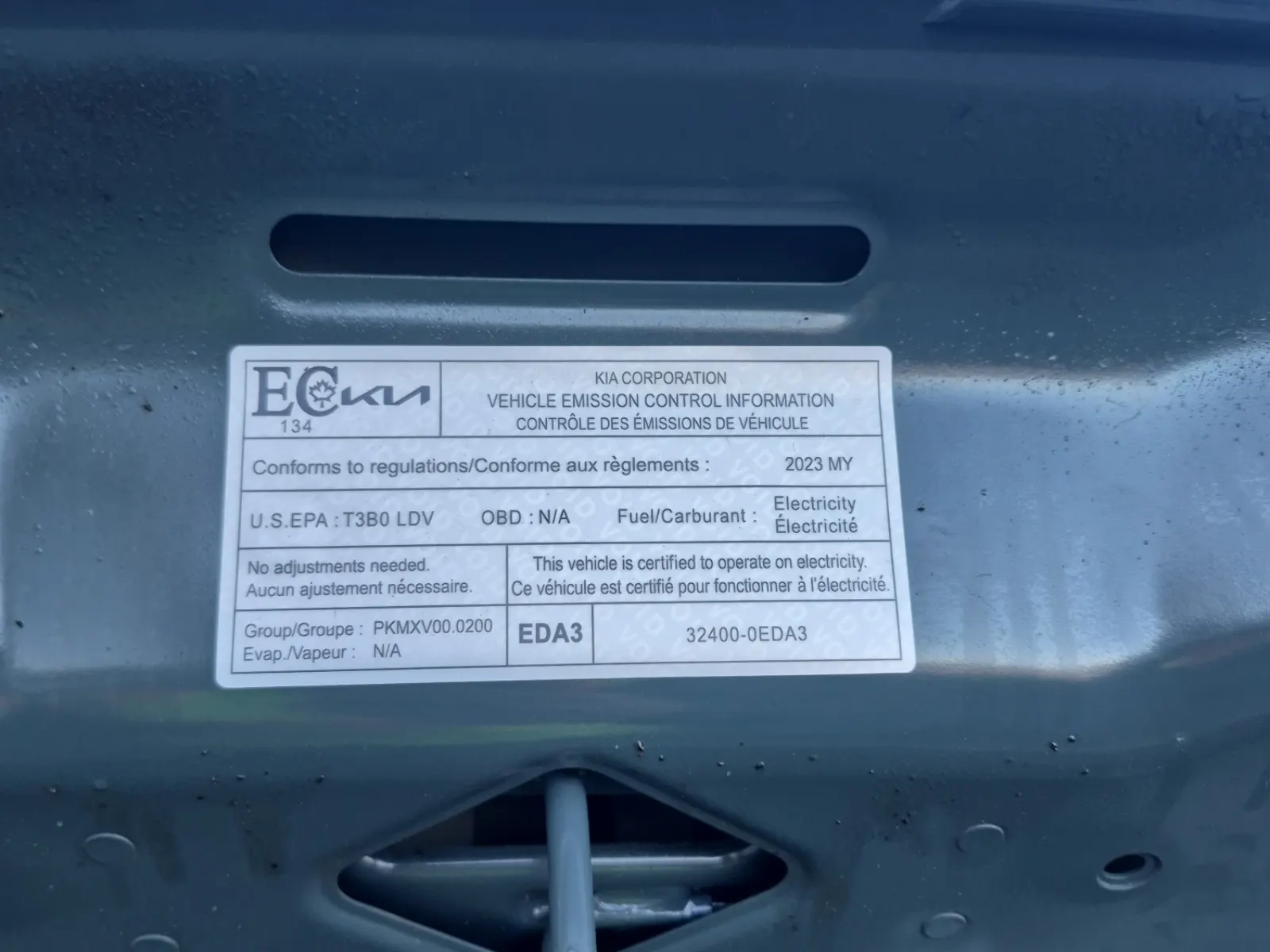 Emission Sticker Photo