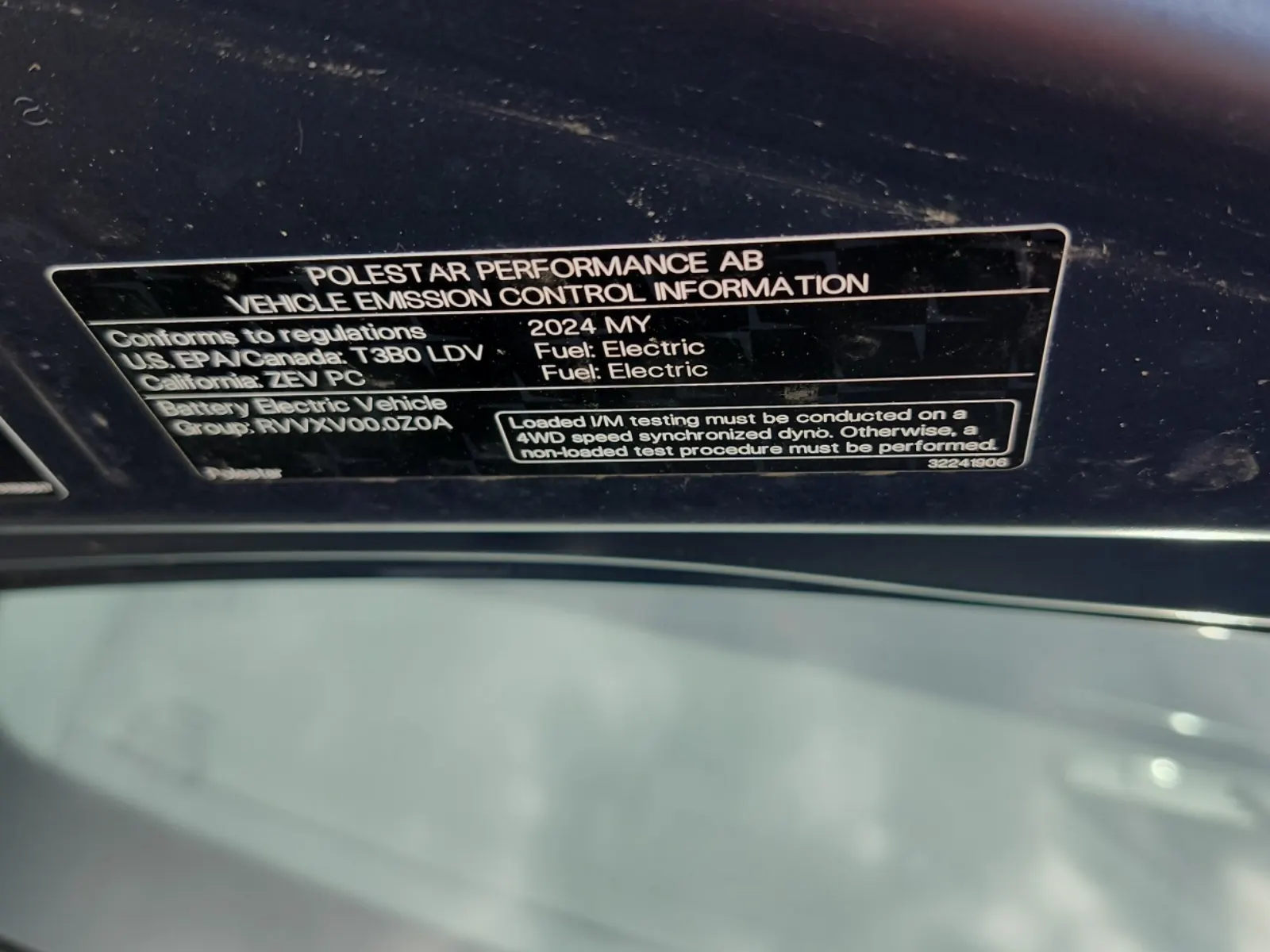 Emission Sticker Photo