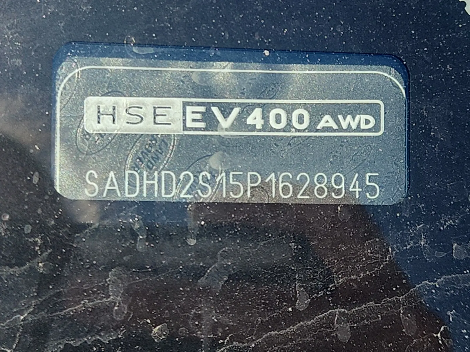 Dash VIN Plate Photo