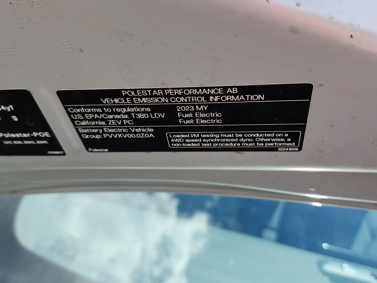 Emission Sticker Photo