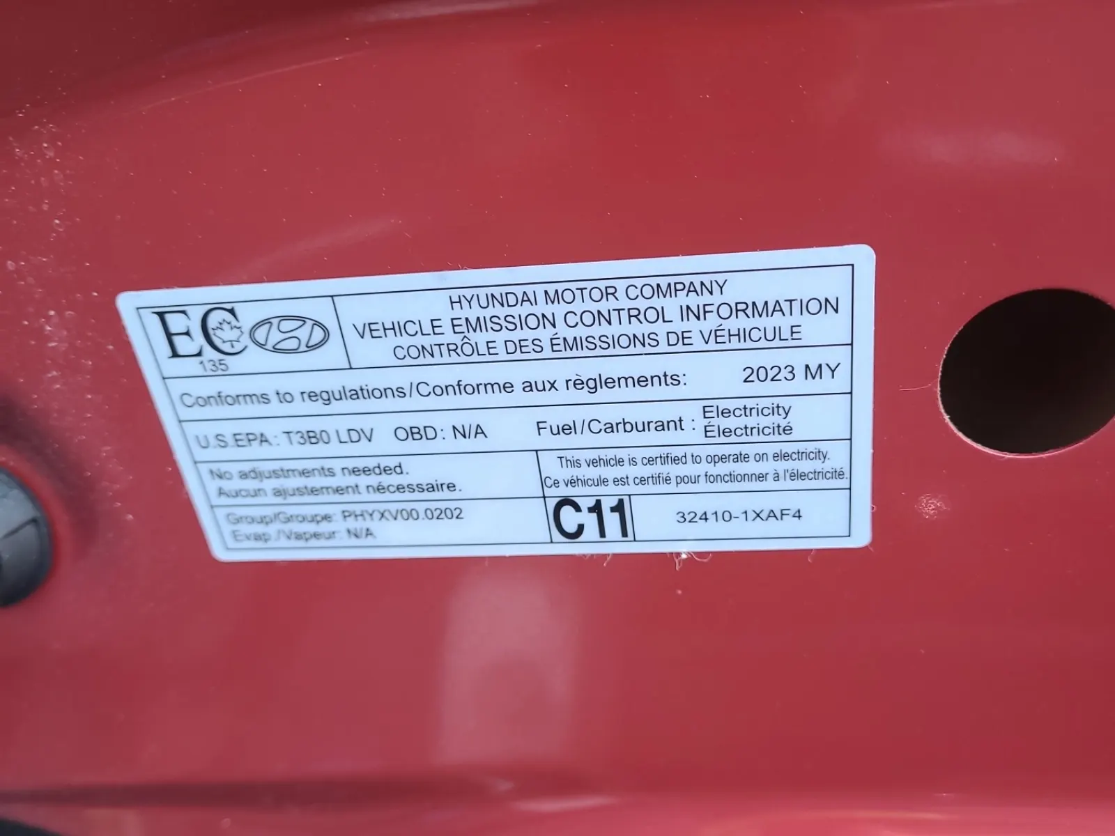 Emission Sticker Photo