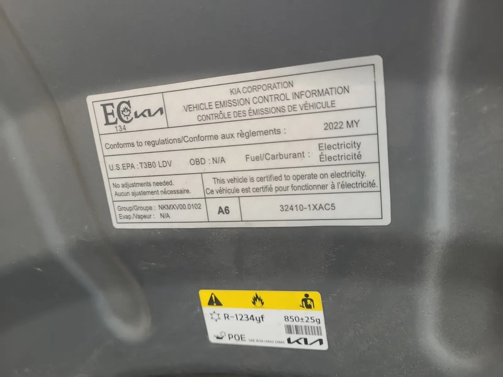 Emission Sticker Photo