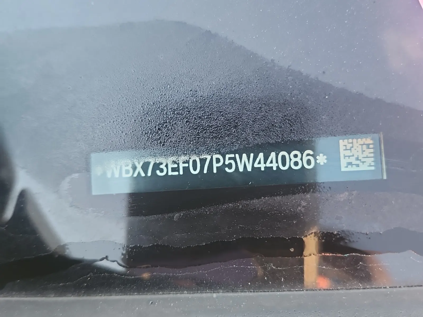 Dash VIN Plate Photo