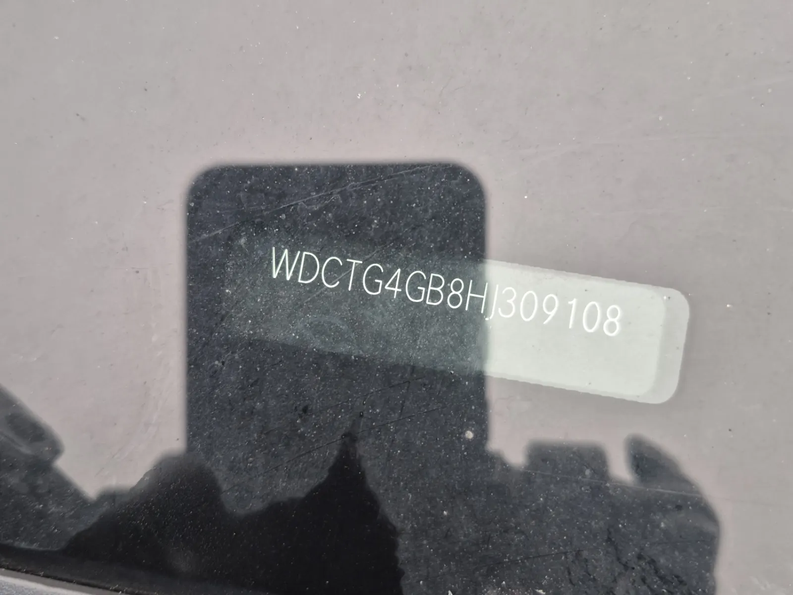 Dash VIN Plate Photo