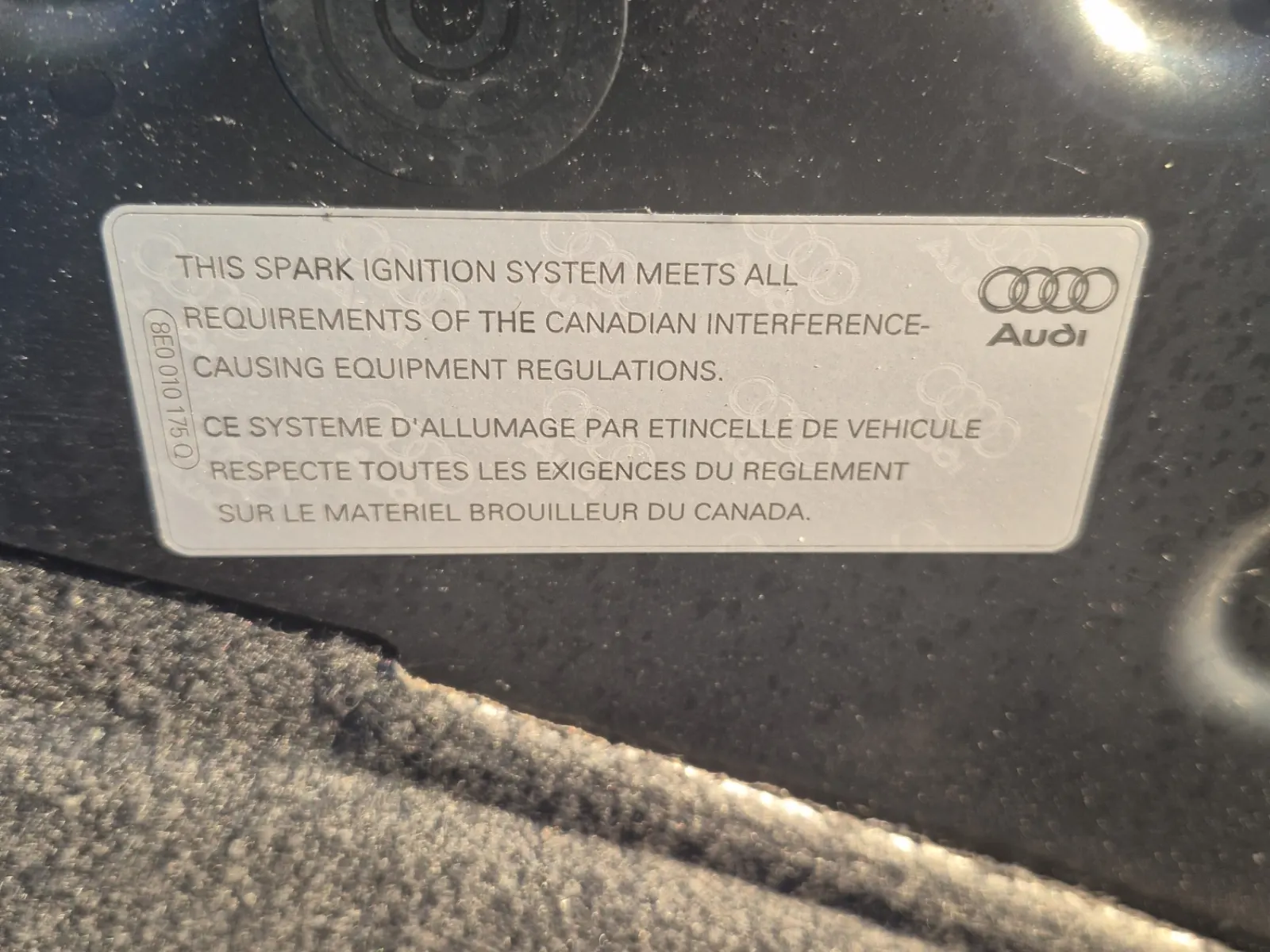 Emission Sticker Photo