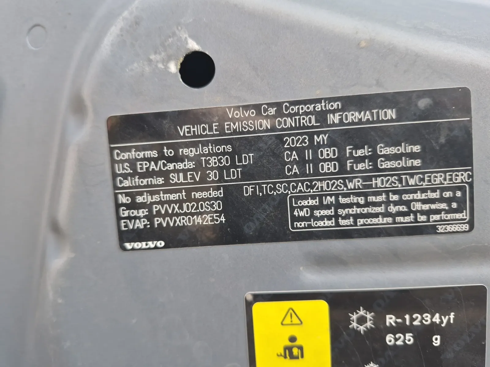 Emission Sticker Photo