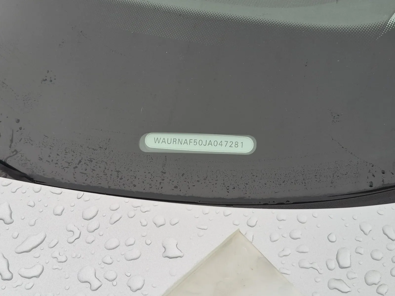 Dash VIN Plate Photo