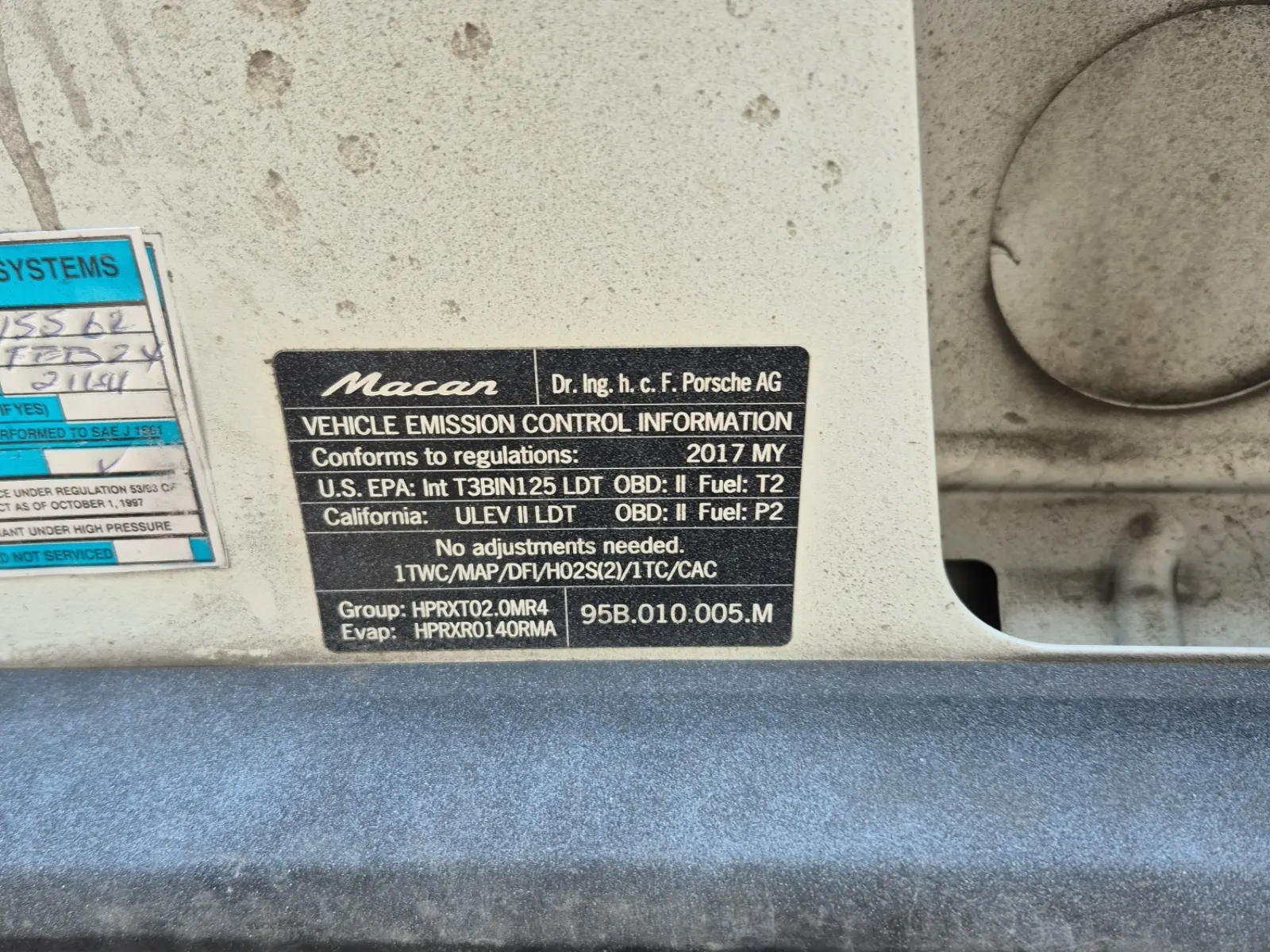 Emission Sticker Photo