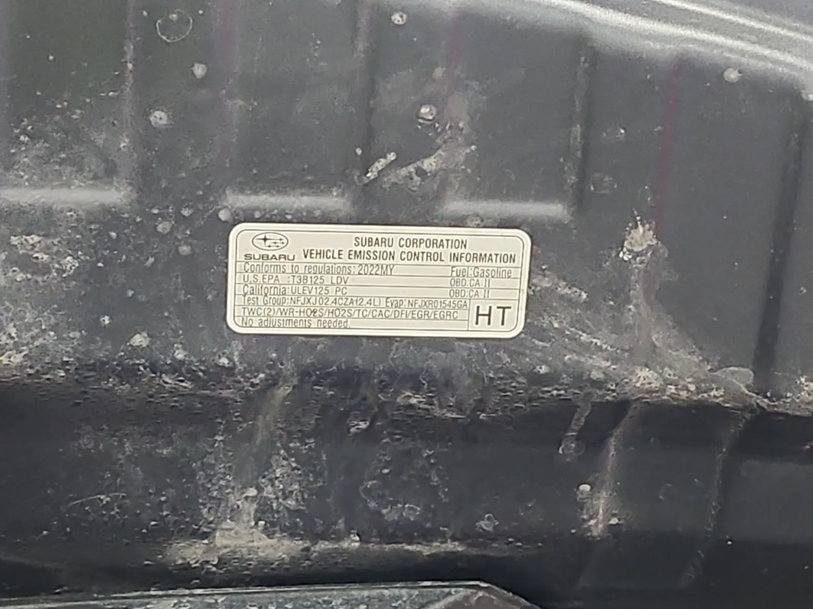 Emission Sticker Photo