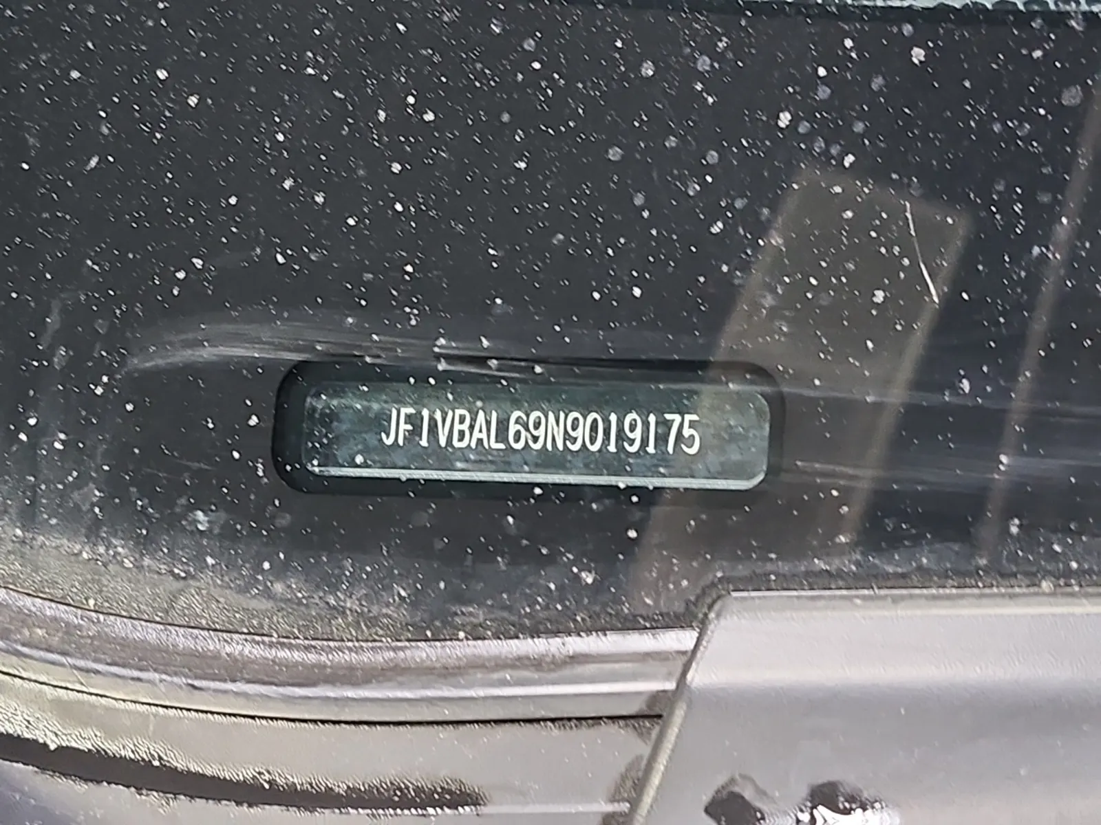 Dash VIN Plate Photo