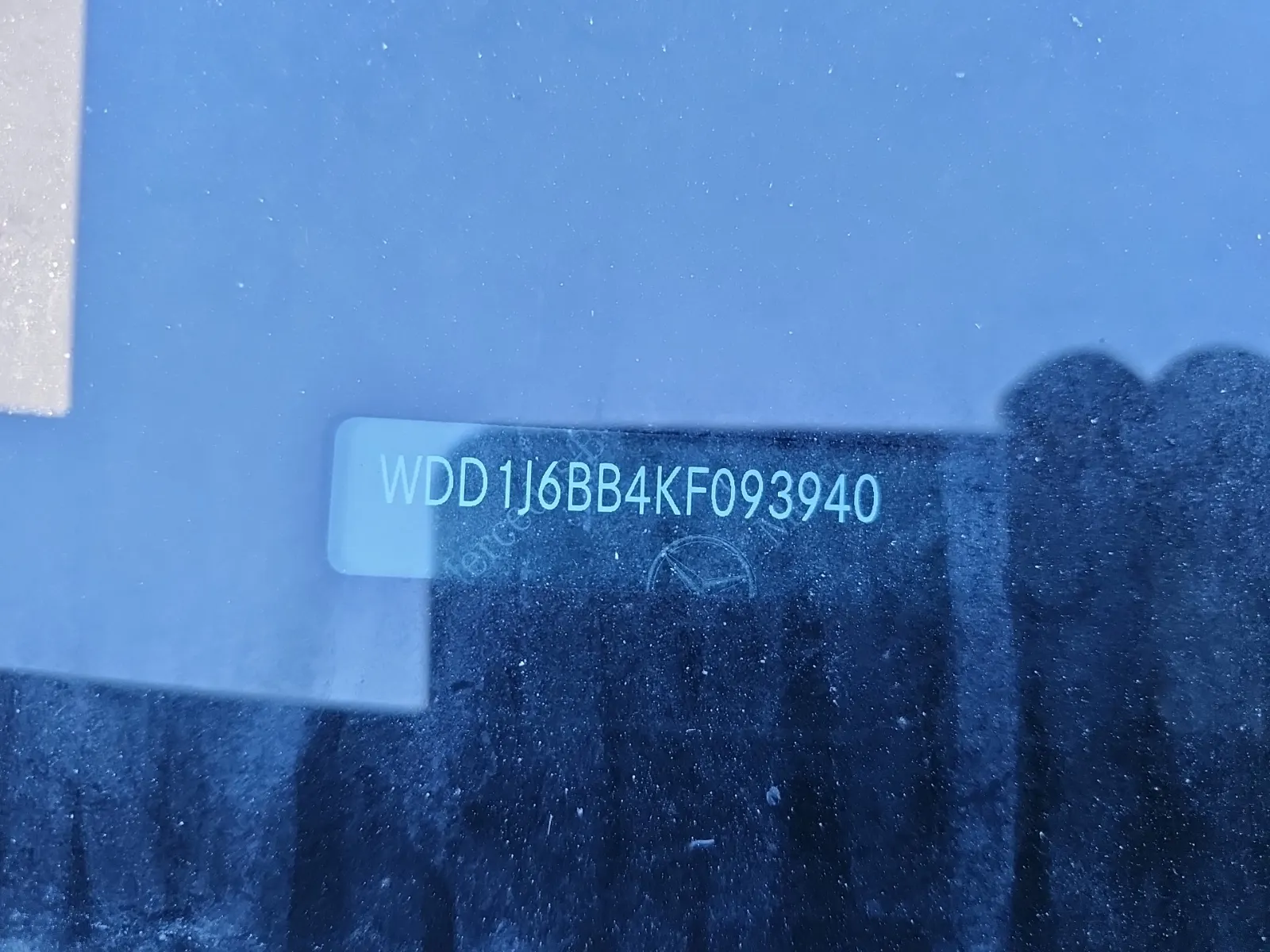 Dash VIN Plate Photo