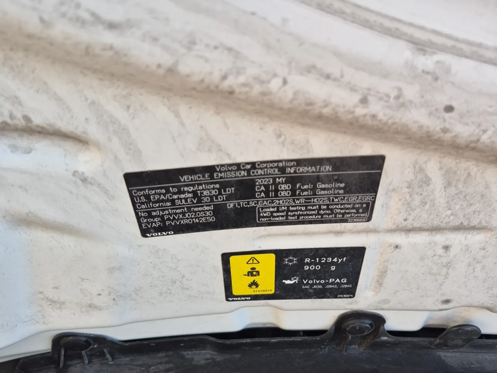 Emission Sticker Photo