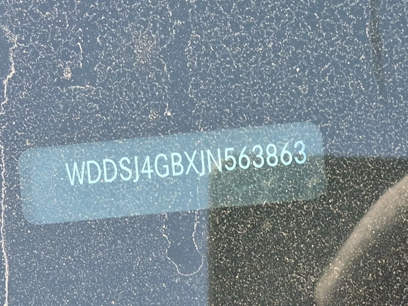 Dash VIN Plate Photo