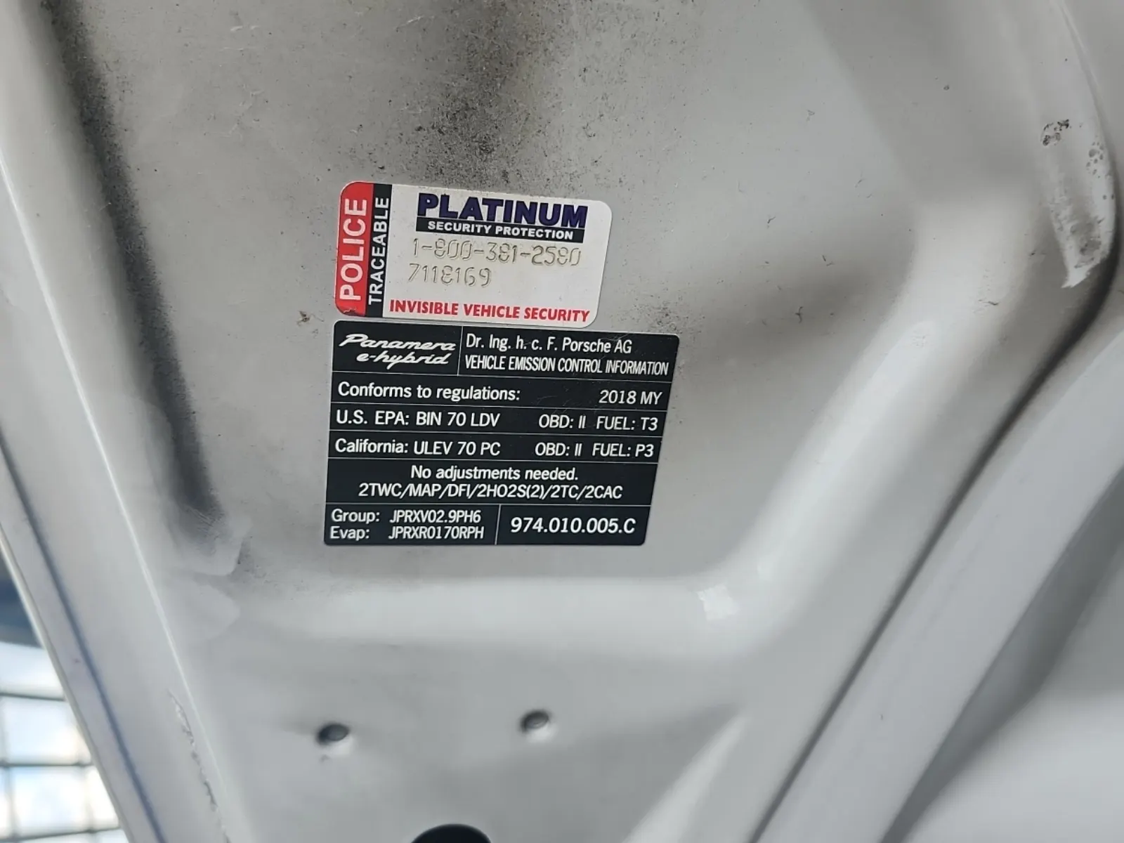 Emission Sticker Photo