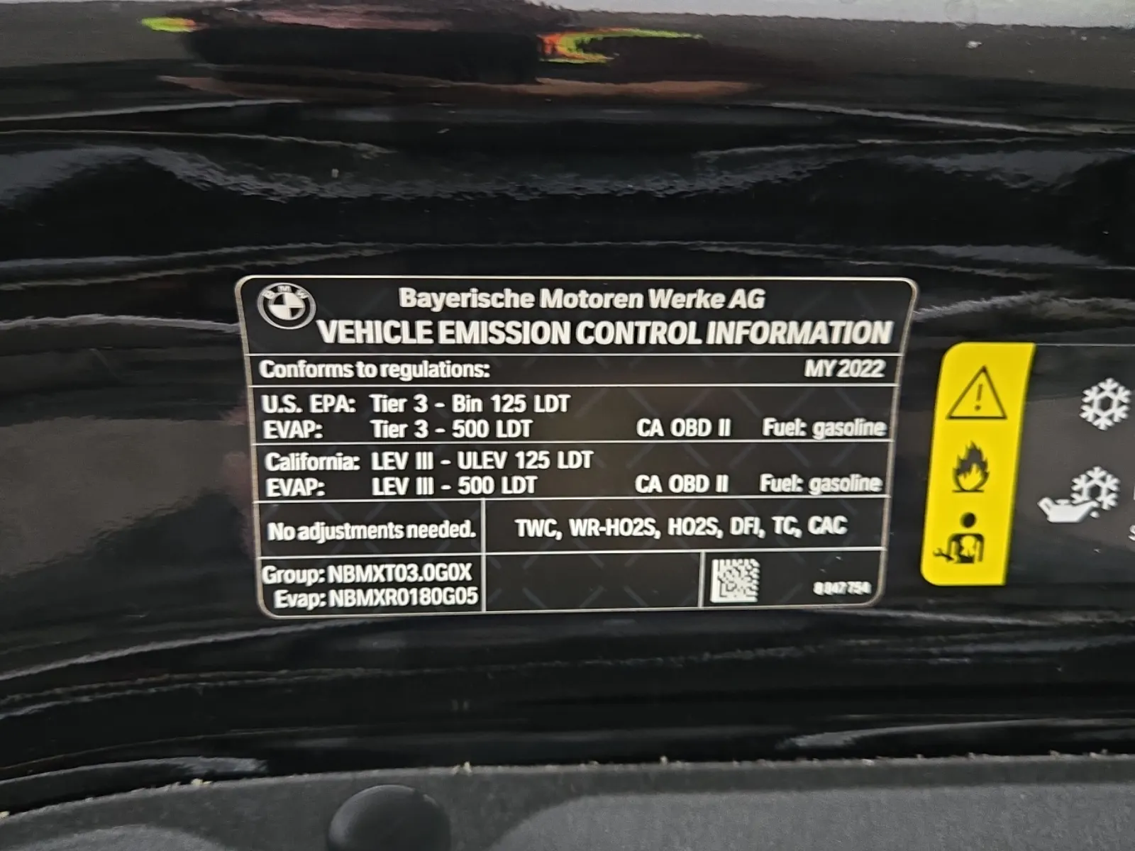 Emission Sticker Photo