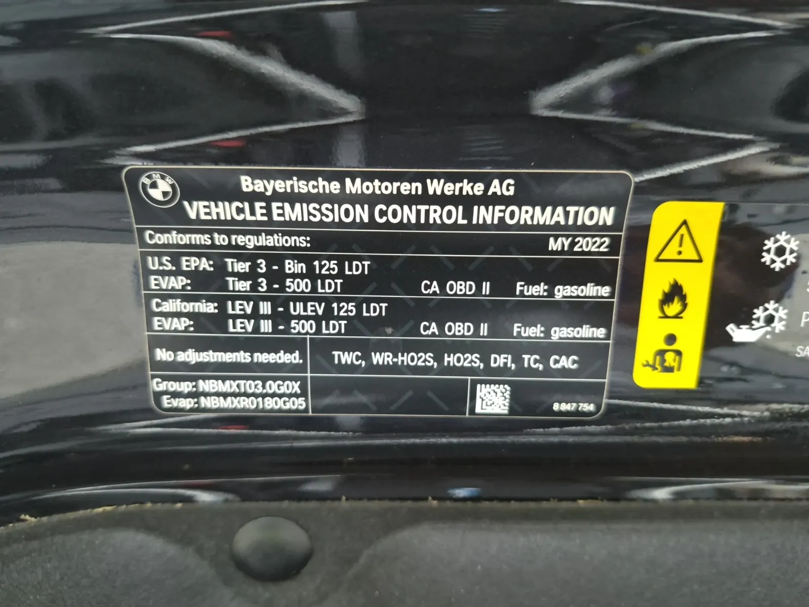 Emission Sticker Photo