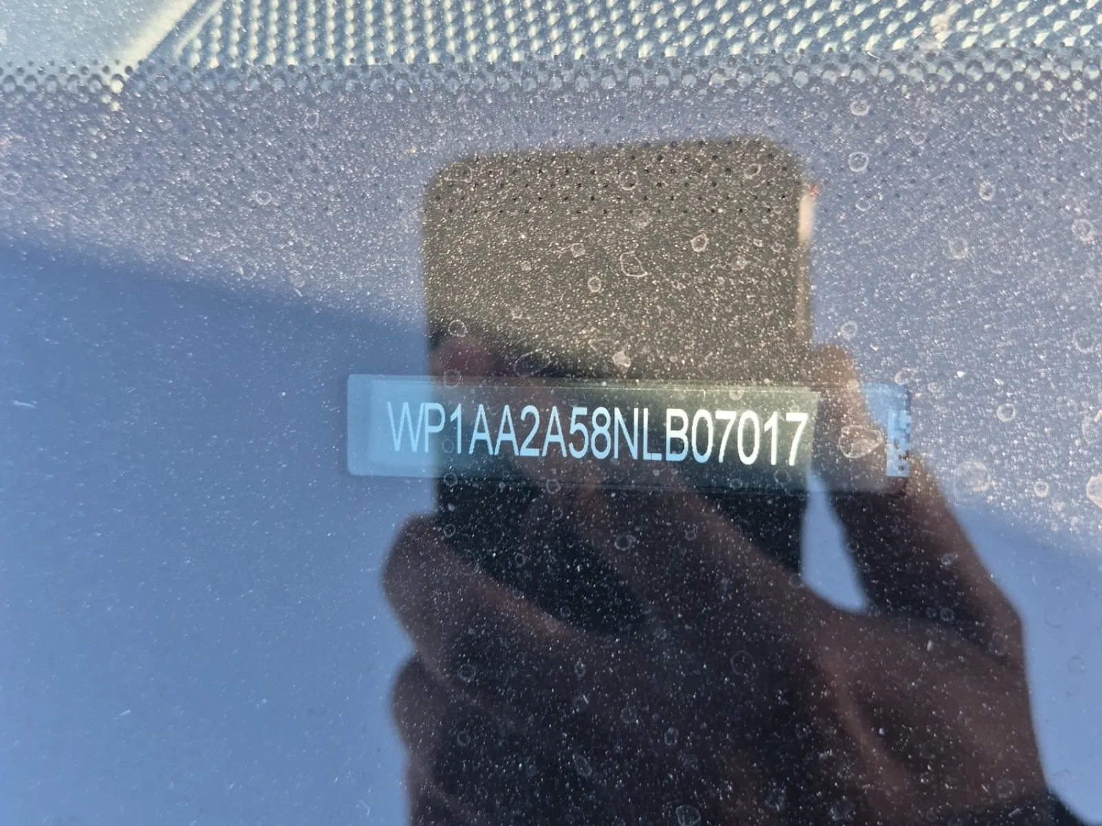 Dash VIN Plate Photo