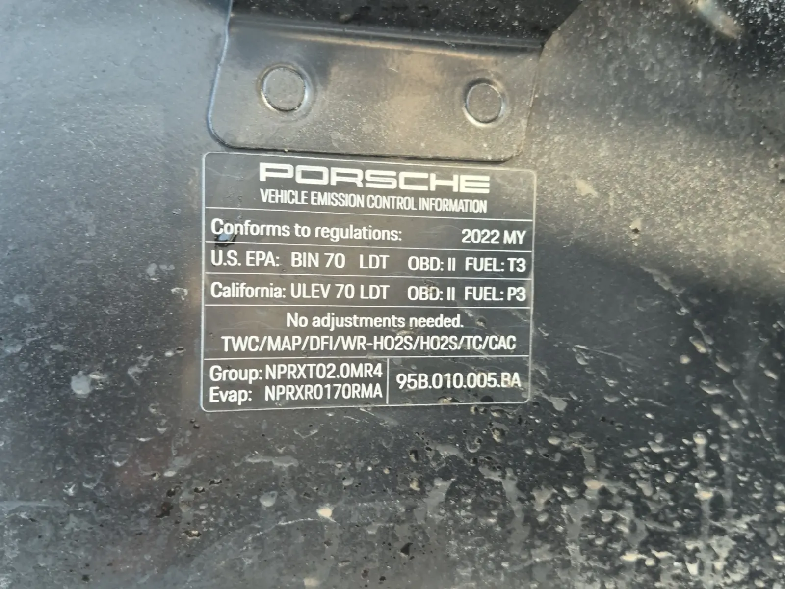 Emission Sticker Photo