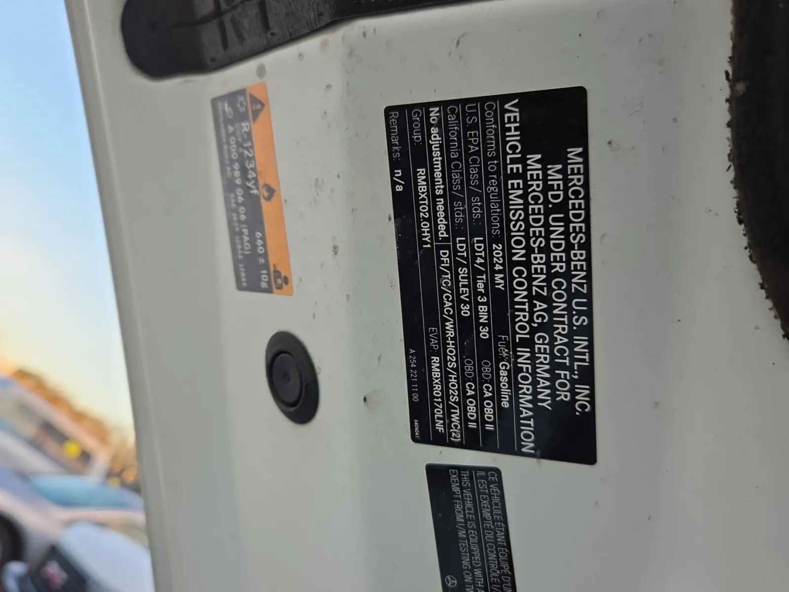Emission Sticker Photo