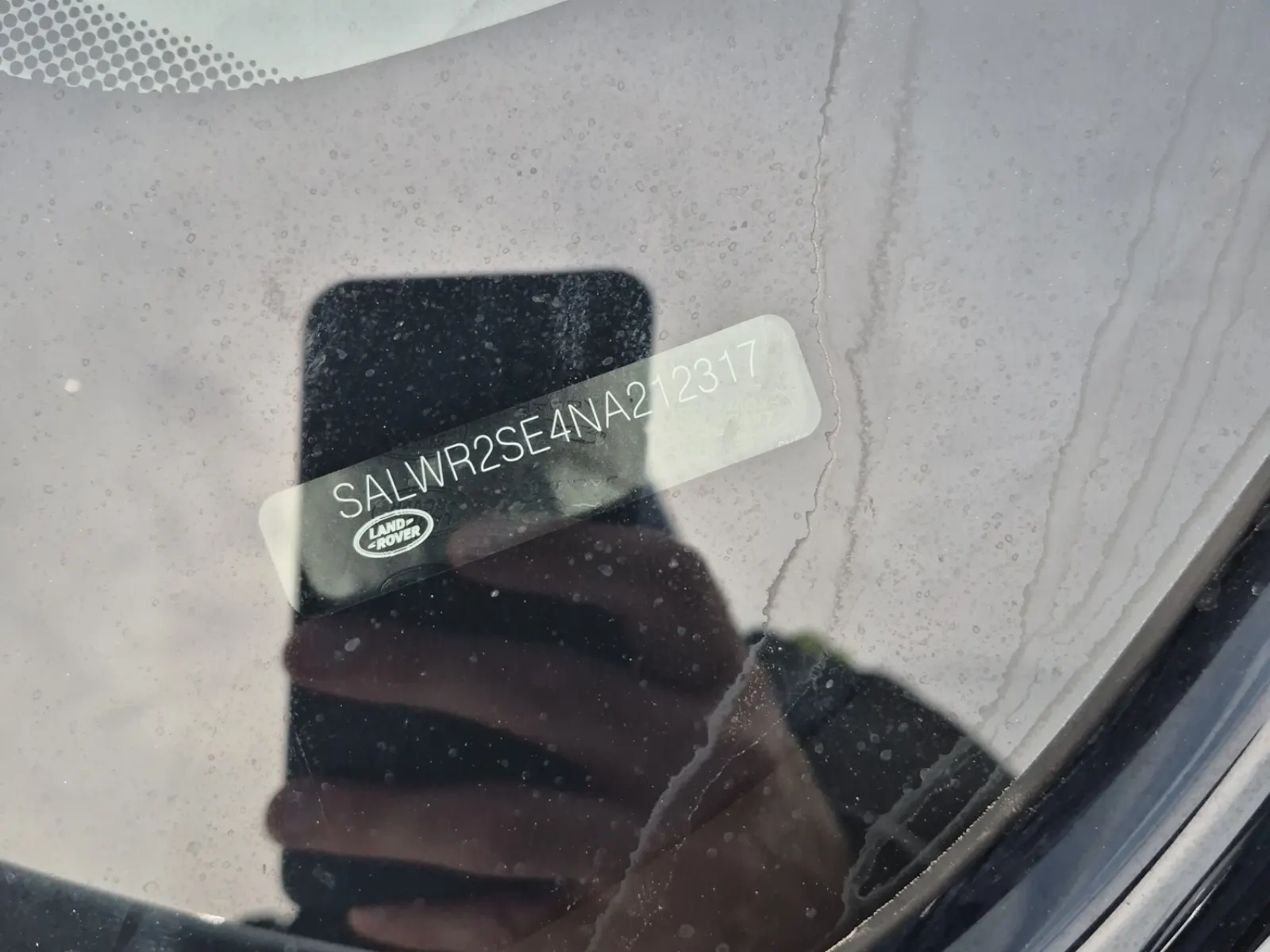 Dash VIN Plate Photo